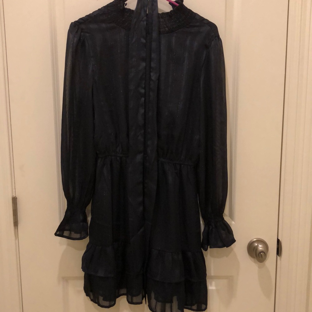 Black High Neck Dress